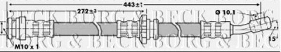 BORG & BECK bbh6824 -  Тормозной шланг